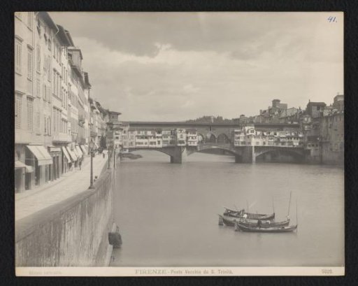 View of the Ponte Vecchio in Florence