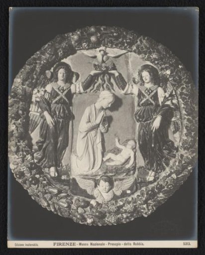 Relief of a Nativity scene by Giovanni della Robbia