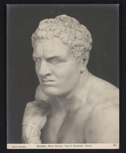Sculpture of Damosseno the Boxer by Antonio Canova