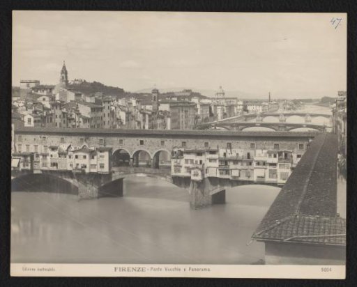 View of the Ponte Vecchio in Florence