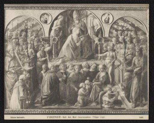 Photographic reproduction of The Coronation of the Virgin by Filippo Lippi