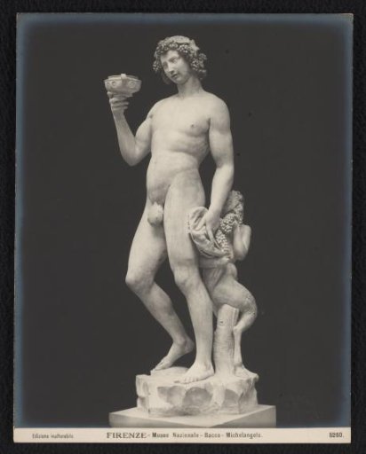 Sculpture of Bacchus by Michelangelo in the Museo Nazionale