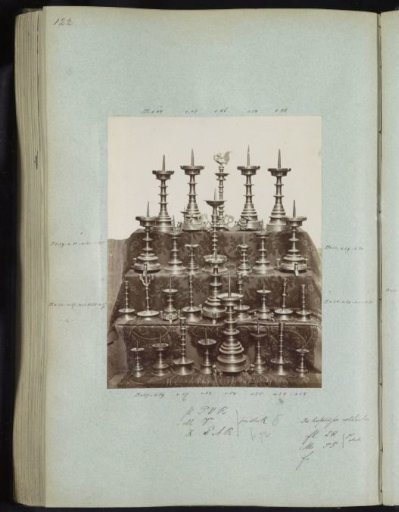 Twenty-nine copper candlesticks