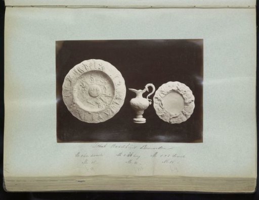 Three plaster casts