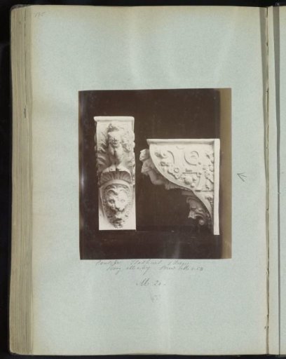 Two plaster casts of consoles