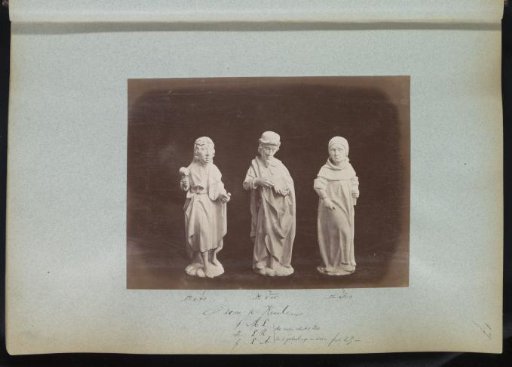 Three plaster casts of sculptures from Cologne Cathedral