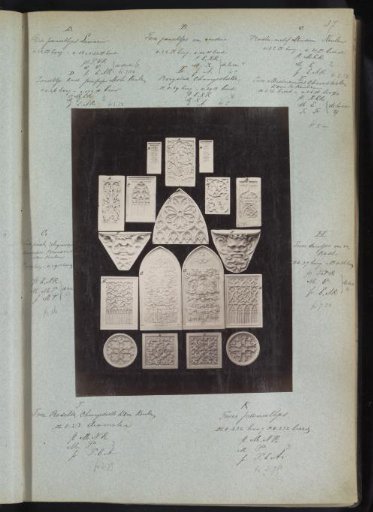 Plaster Casts of, among others, panels and rosettes