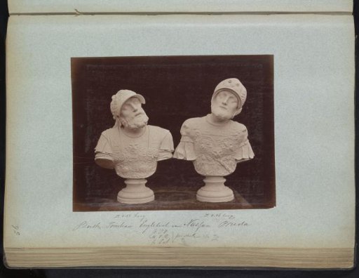 Two plaster casts of busts from the tomb of Engelbrecht II, Count of Nassau, from the Princes' Chapel of the Our Lady's Church in Breda
