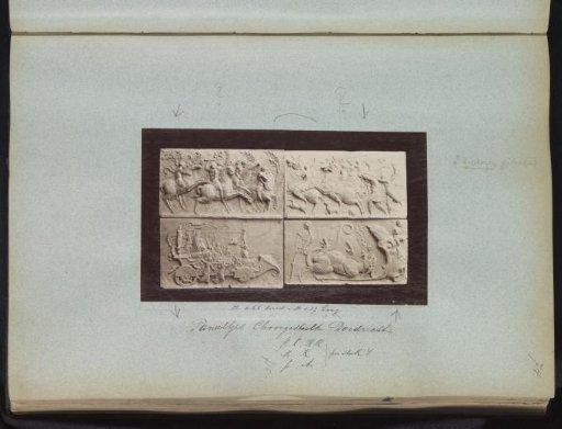Plaster casts of small panels from a choir stall, probably from the Great Church in Dordrecht