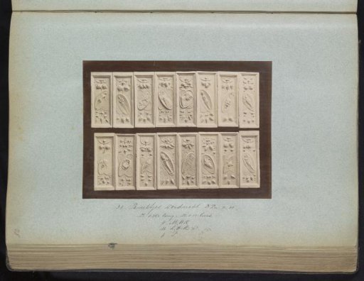 Plaster casts of small panels from a church in Dordrecht