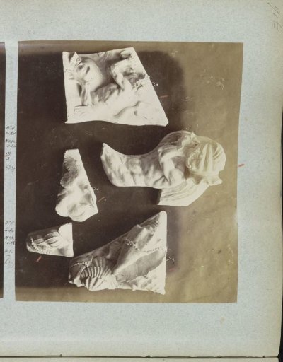 Five plaster casts of sculptures from the Amsterdam Town Hall by Artus Quellinus I