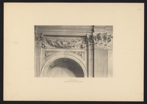 Carved Decoration Above a Door in the Gallery ('Great Dining Hall'), Palace on the Dam, Amsterdam