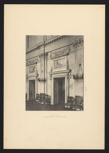 Gallery with doors leading to the secretariat, Palace on the Dam, Amsterdam