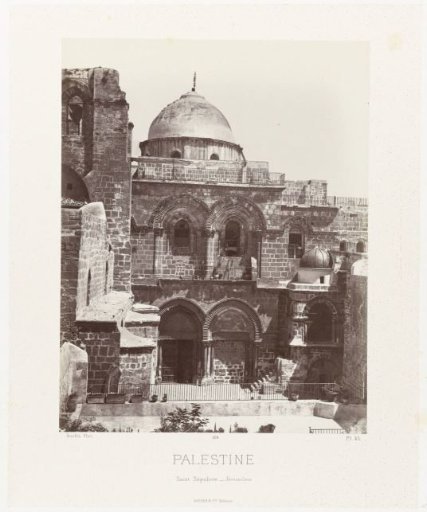 View of the Church of the Holy Sepulchre in Jerusalem (Palestine/Saint-Sépulchre - Jérusalem)