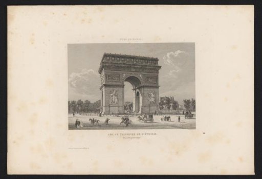 View of the Arc de Triomphe