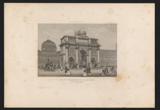 View of the Arc de Triomphe du Carrousel
