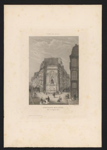 View of the Fontaine Molière