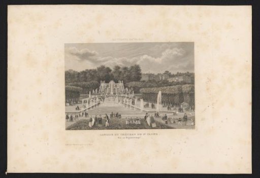 View of the fountains at the Château of Saint-Cloud