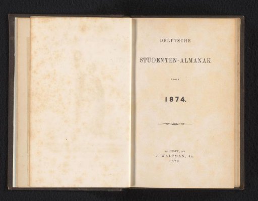 Delft Student Almanac for 1874