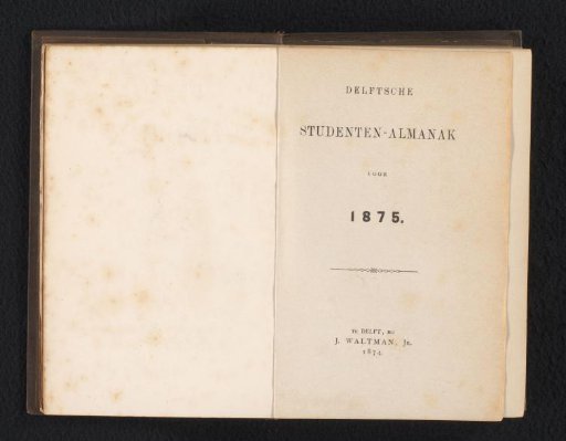 Delft Student Almanac for 1875