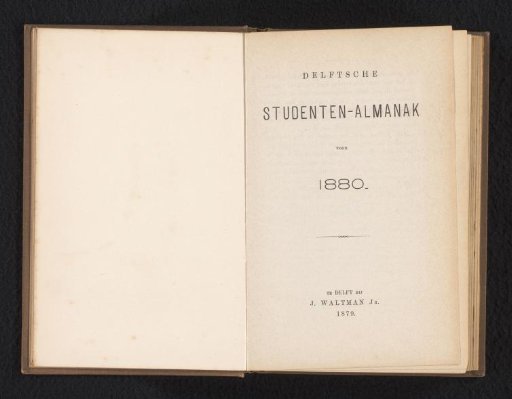 Delft Student Almanac for 1880