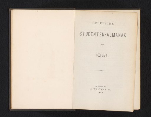 Delft Student Almanac for 1881