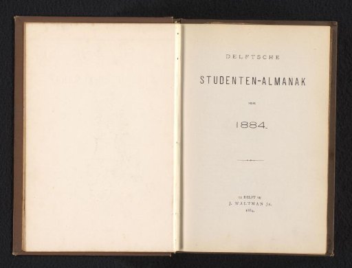 Delft Student Almanac for 1884