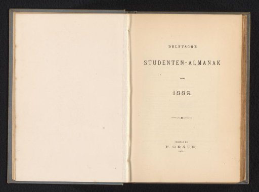 Delft Student Almanac for 1889
