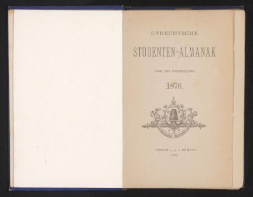 Utrecht Student Almanac for the Year 1876