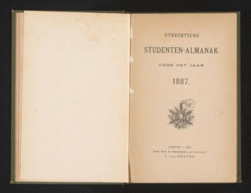 Utrecht Students' Almanac for the year 1887