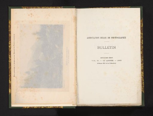 Association belge de photographie bulletin 12th year: 1885