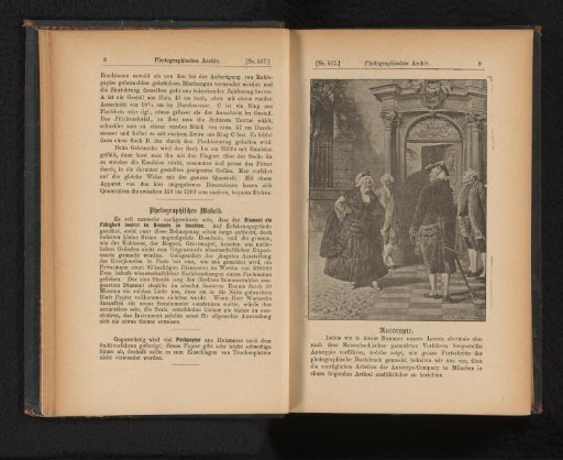 Reproduction of a Painting of a Group at a Door by Konrad Beckmann