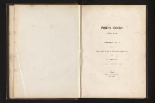 Schiller's Poems. Jubilee Edition with Photographs