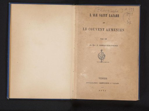 Saint Lazare Island and the Armenian convent
