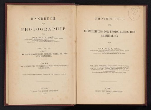 Photochemistry and description of photographic chemicals