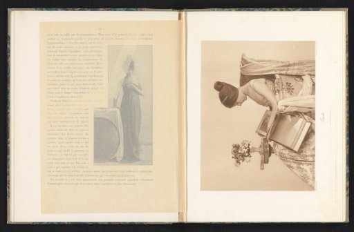 Woman with a book in a chair