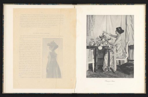 Woman arranging flowers in an interior