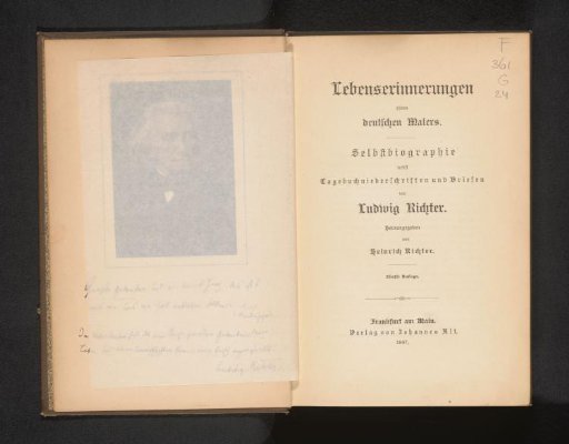 Lebenserinnerungen eines deutschen Malers : Autobiography with diary entries and letters / by Ludwig Richter; edited by Heinrich Richter