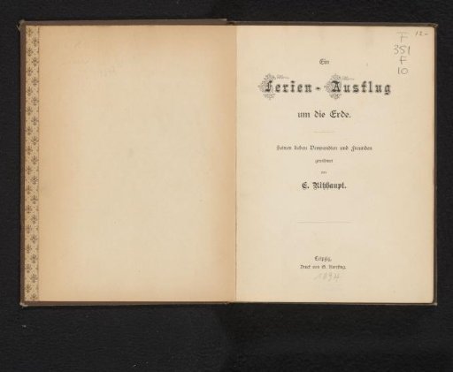 A holiday trip around the world: dedicated to his dear relatives and friends by C. Ritzhaupt