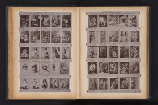Photoreproductions of 25 Painted Scenes with Men, Women, and Children