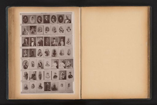 Portraits of members of the Russian, English, Italian, Spanish and German princely houses