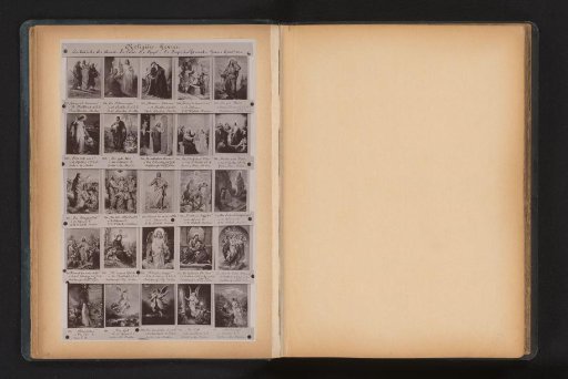 Photographic reproductions of 25 painted scenes with saints