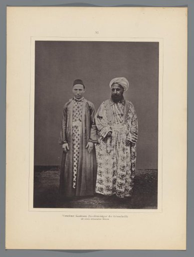 Portrait of a merchant (agent of the Grand Sharif of Mecca) and an enslaved Circassian boy, at Mecca