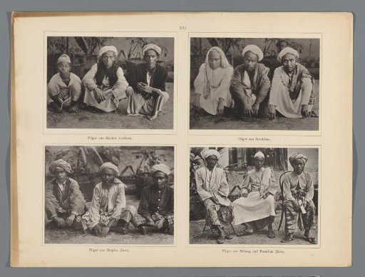 Four Portraits of Pilgrims from the Dutch East Indies, at Jeddah