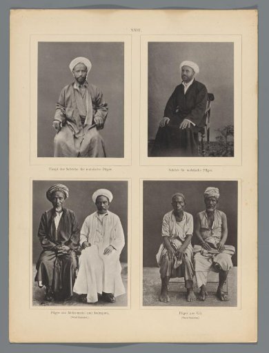 Four portraits of pilgrims, at Jeddah