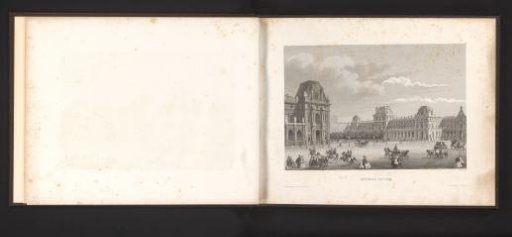 Gezicht op het Palais du Louvre