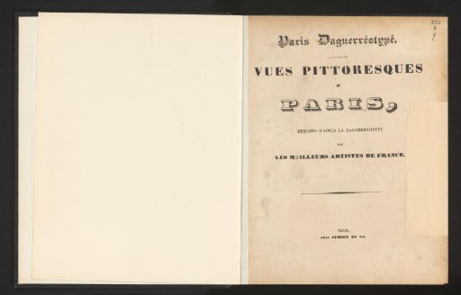 Paris daguerreotyped: picturesque views of Paris, drawn from the daguerreotype