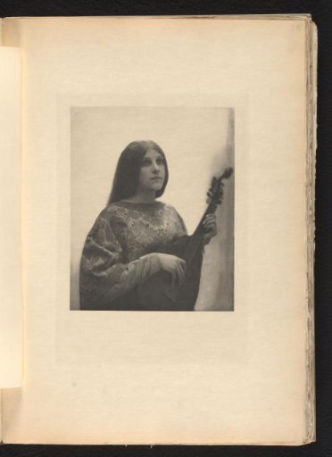 Portrait of an Unknown Girl with a Stringed Instrument