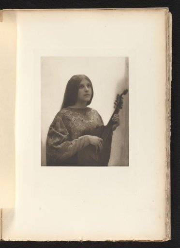 Portrait of an Unknown Girl with a Stringed Instrument