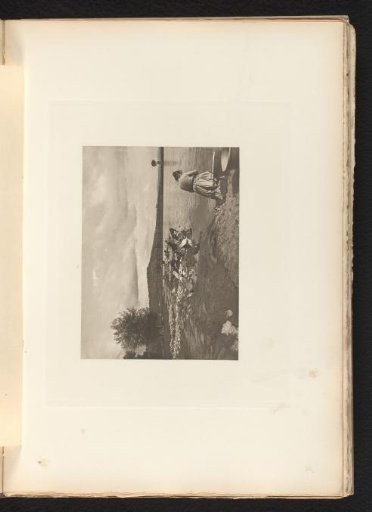 Women washing in a river in Auvergne
